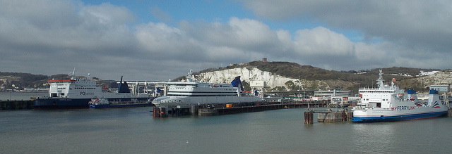 Dover Port and White Cliffs